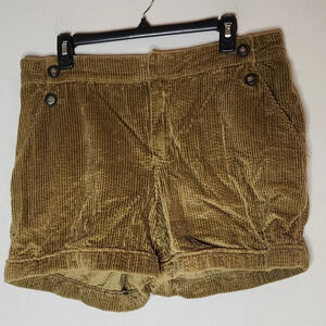 Anthropologie Daughters Of The Liberation Corduroy Shorts. Size 14. Green